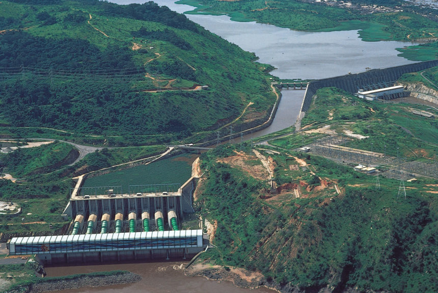 Inga 1 and 2 dams on the Congo River