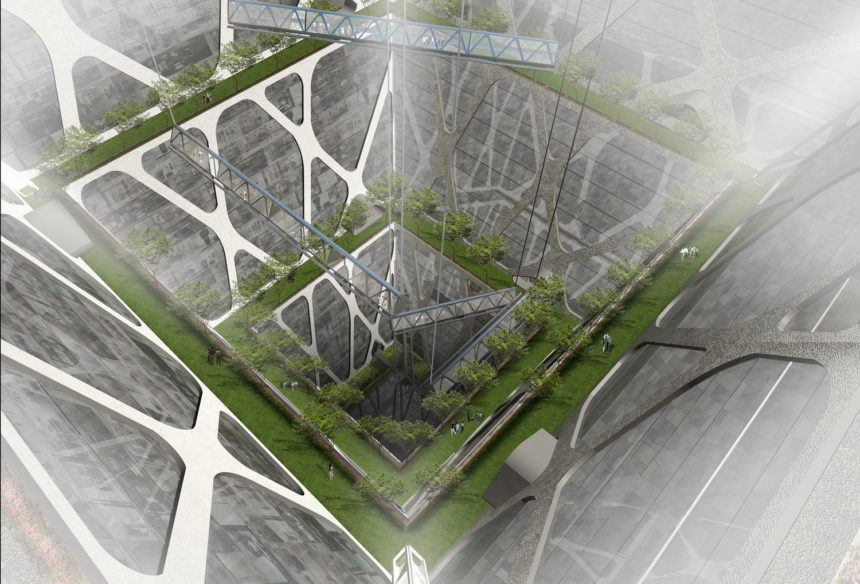 Earthscraper concept in Mexico City